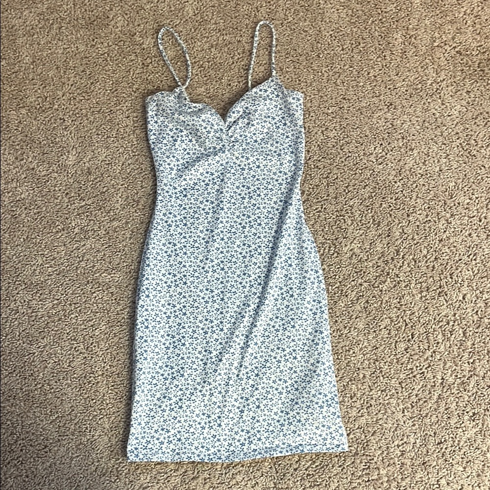 Chic Floral Mini Dress with Spaghetti Straps